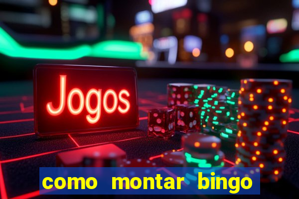 como montar bingo brinquedos toia